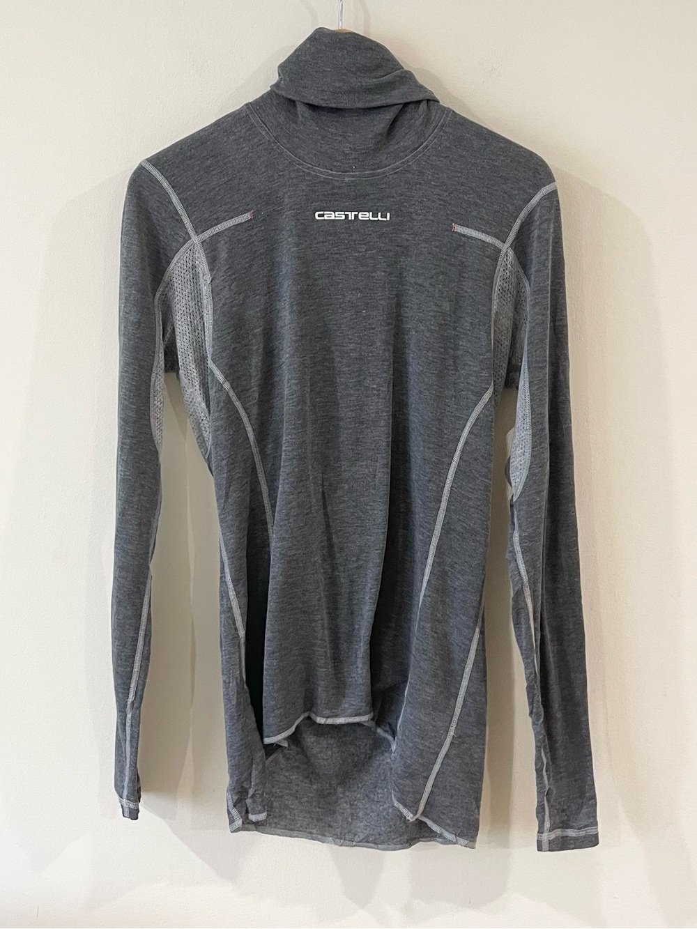 Castelli Long Sleeve Turtleneck Base Layer Heather Charcoal Gray Men’s size XXL